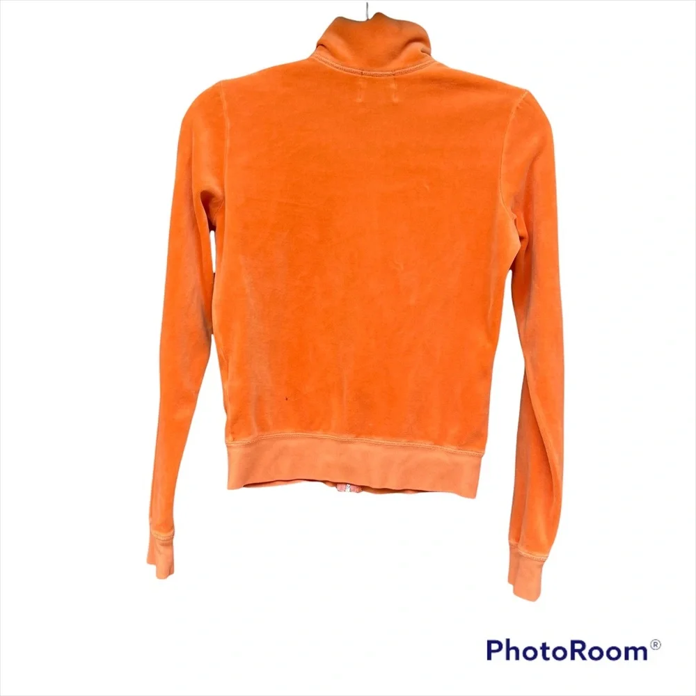 Bright Orange Vintage Juicy Couture Velour Track Suit Jacket - Picture 5 of 6